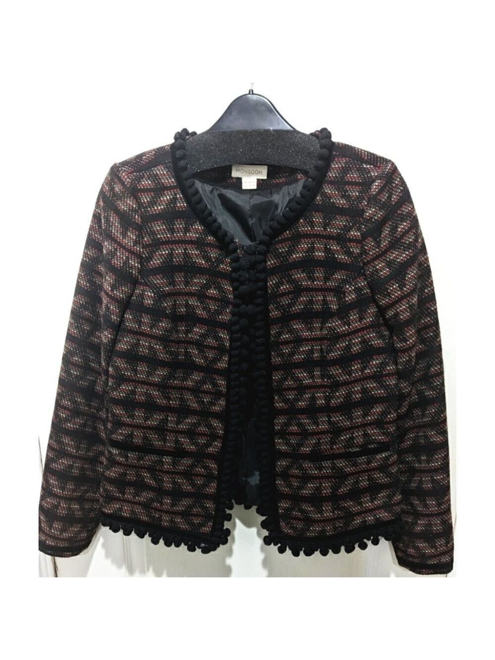 Monsoon | Pom pom trim jacket